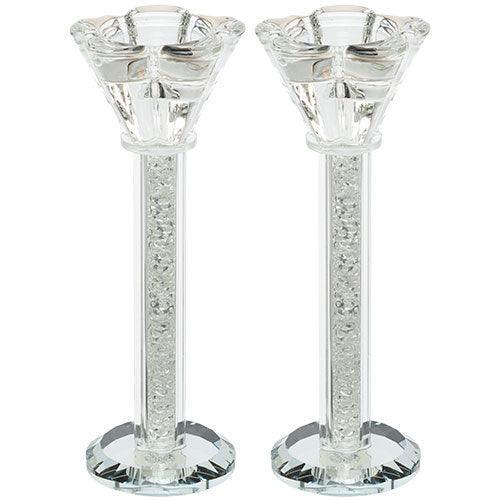 CRYSTAL CANDLESTICKS 18 CM