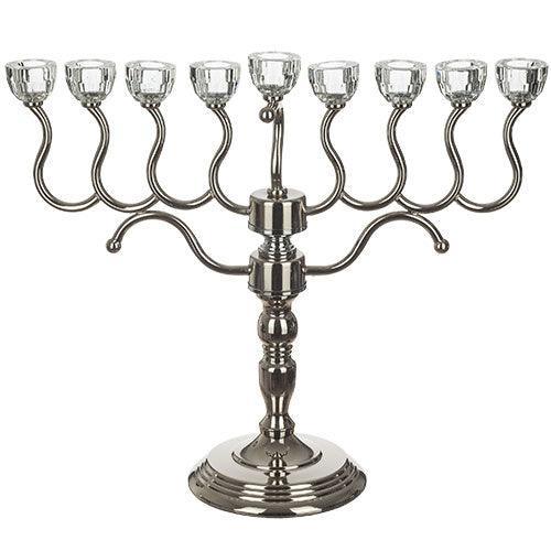 Hanukkiah with Crystal 46 cm