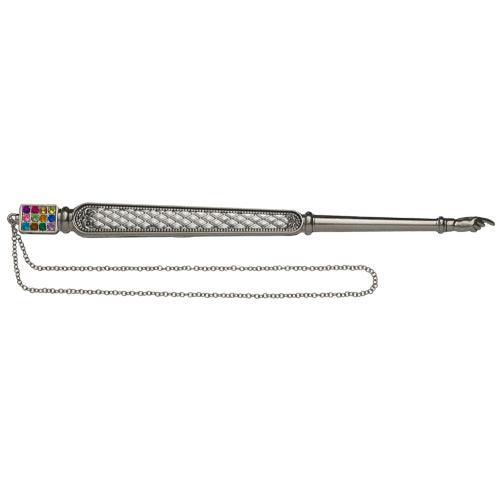 Metal Yad for Torah 23 cm with Metal Plaque