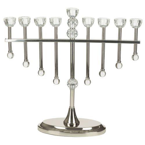 Hanukkiah with Crystal 48 cm