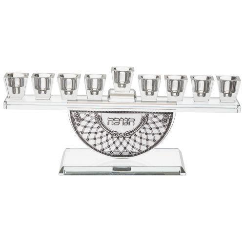 Crystal Elegant Hanukkiah 37x16 cm