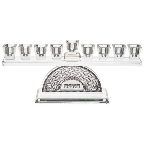 Crystal Elegant Hanukkiah 37x16 cm
