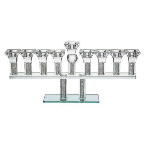 Crystal Menorah 37x16 cm