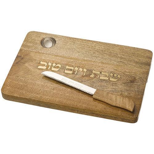 Challah Tray with Knife 41x27 cm