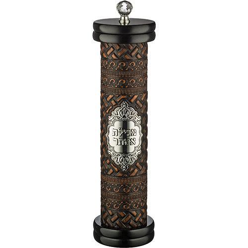 Ashkenaz Wood Megilah Case with Plaque Size 31cm/ 12.2"