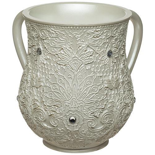 Polyresin Washing Cup 14 cm Set with Stones