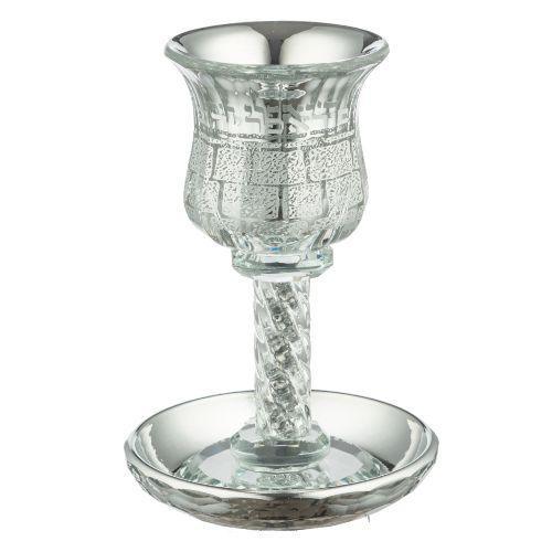 Crystal Kiddush Cup "Kottel" 17 cm contain 100ml / 3.4oz