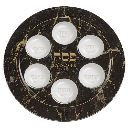 GLASS PASSOVER PLATE 35 CM