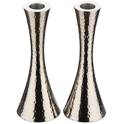 Hammered Aluminum Candlesticks 17.5 cm