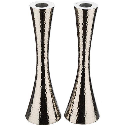 Hammered Aluminum Candlesticks 24 cm