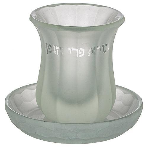 Crystal Kiddush Cup without leg 9 cm contain 100ml / 3.4oz