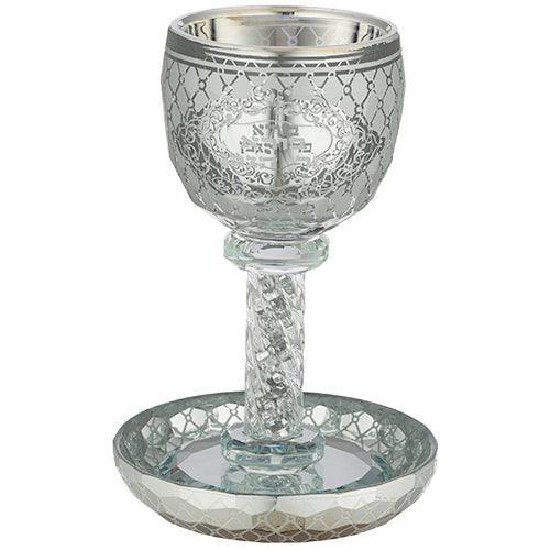 Crystal Kiddush Cup 16 cm contain 100ml / 3.4oz