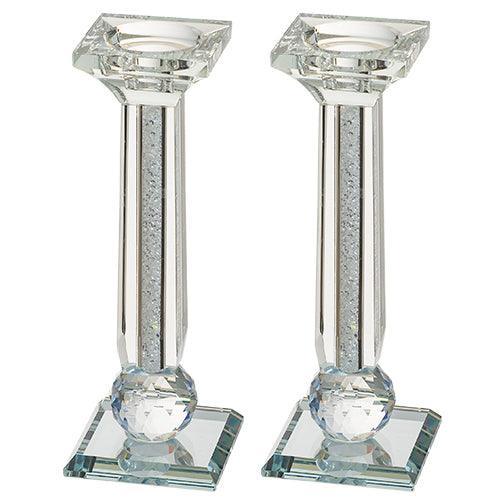 Crystal Candlesticks With Stones 20 cm