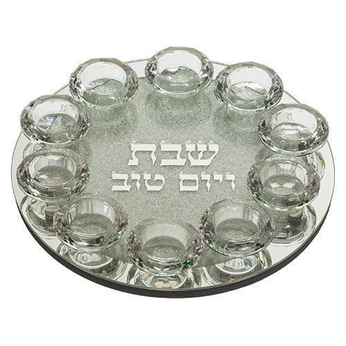 Crystal 10 Brenches Candlesticks 29 cm with Stones