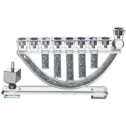 Crystal Elegant Hanukkiah 17.5x28 cm