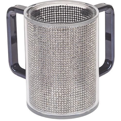 Perspex Clear Washing Cup 12 cm- with Stones