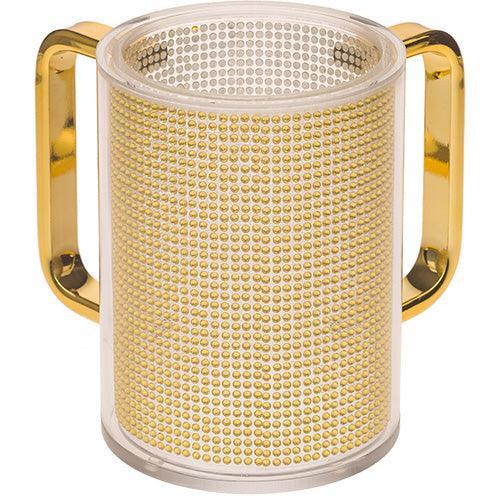 Perspex Clear Washing Cup 12 cm- with Stones