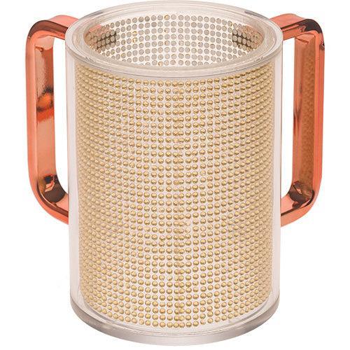 Perspex Clear Washing Cup 12 cm- with Stones