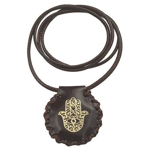 Leather Like Necklace 4.5 cm "Shiviti"