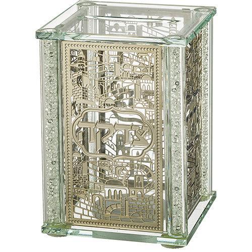 Crystal Salt & Pepper Stand 13 cm