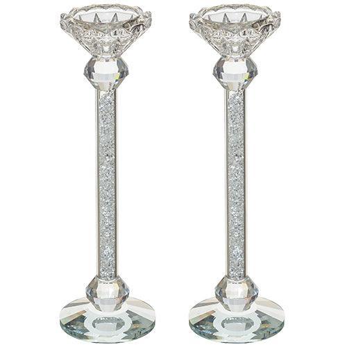 Crystal Candlesticks With Stones 24 cm