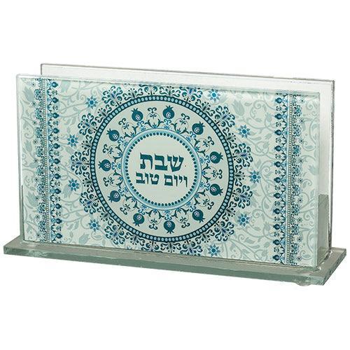 Glass Matches Holder 12.5*8 cm with Print - Candle Lighting