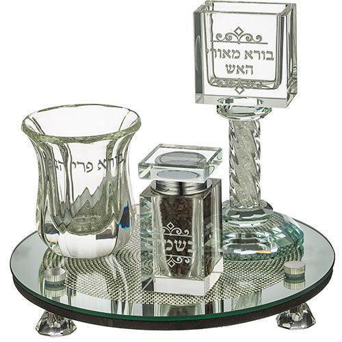Crystal Havdala Set 20 cm