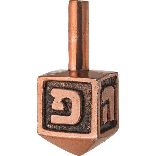 Dreidels 6 cm- Nickel Finish, Set of 12 pcs- N.G.H.Poh