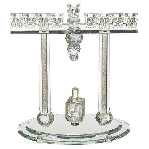 Crystal Menorah 31*27 cm with Stones