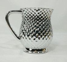 Metal Coated Acrylic Wash Cup, Honeycomb design- Silver
