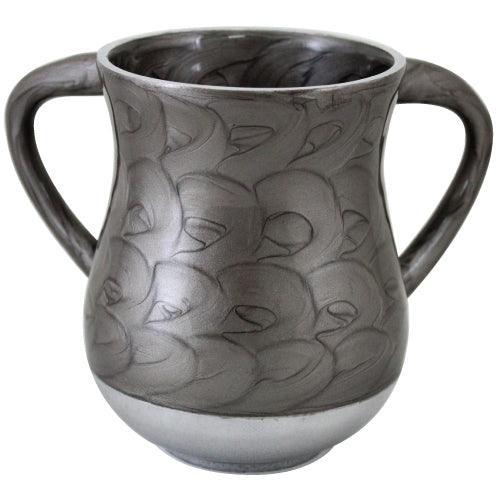Aluminium Elegant Washing Cup 13 Cm- Gray