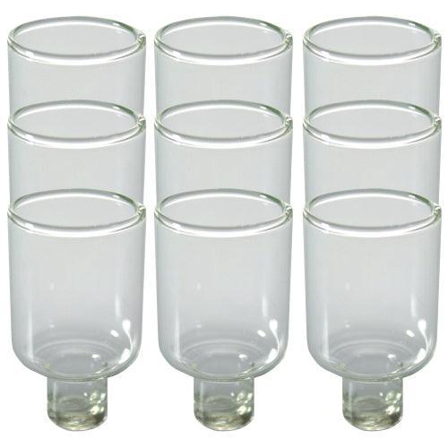 Nine Glass Oil Cups 5cm