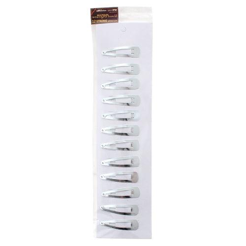 B STRONG KIPPAH CLIPS BLACK (12 PC