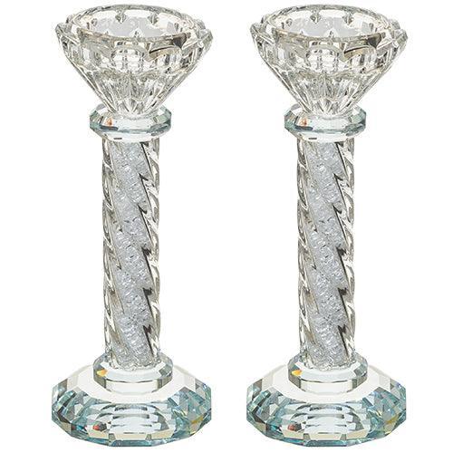 Crystal Candlesticks With Stones 17 cm