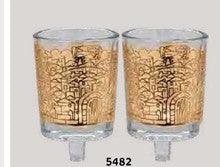 Hadarya Glass for Neronim-Jerusalem Design-Gold
