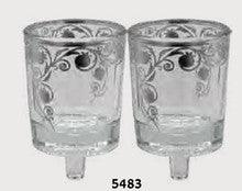 Hadarya Glass for Neronim-Pomegranate Design-Silver