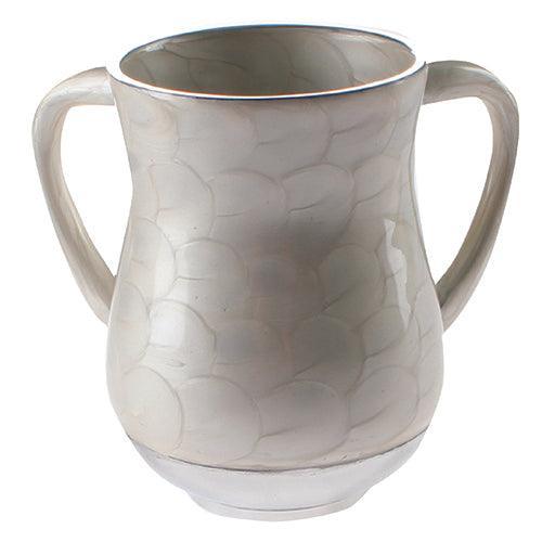 An Elegant  White Aluminium Washing Cup 13 Cm