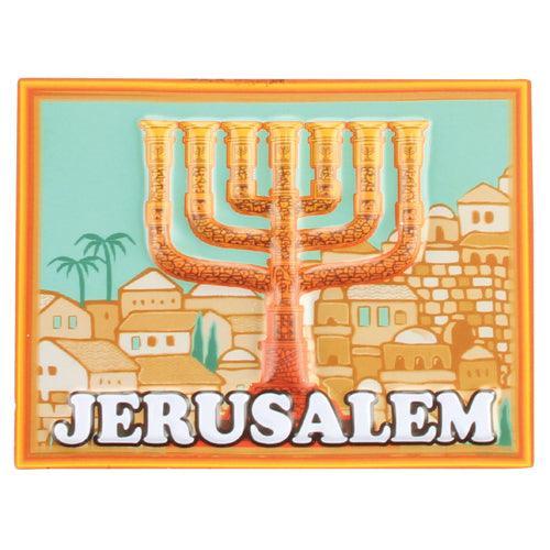 Plastic 3d Magnet 8*7cm- Jerusalem Theme