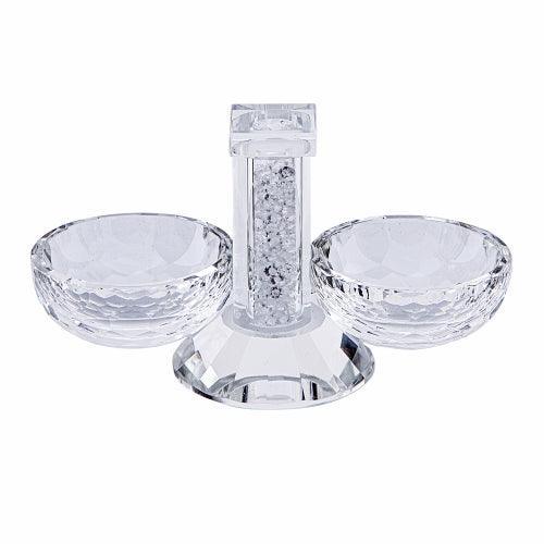 Crystal Salt Shaker 8x15 Cm With Glass Chips