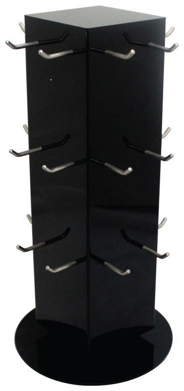 Plexiglass Stand For Keychains 41 Cm- 24 Hooks