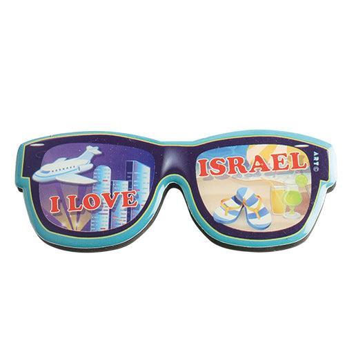 Plastic Magnet 4*10 Cm- I Love Israel