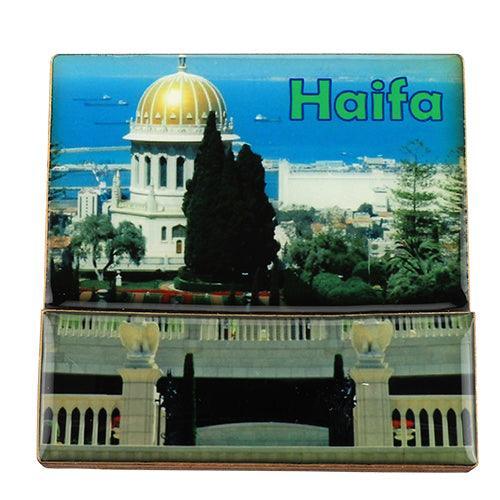 Plastic Magnet 7x7 Cm- Haifa