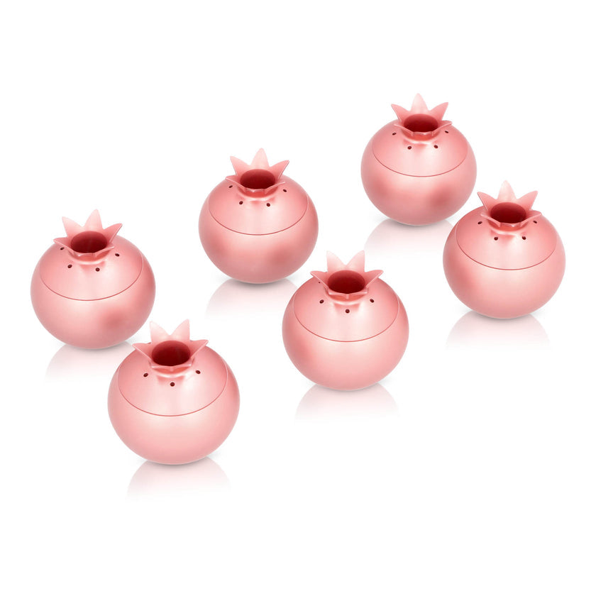 Pomegranate Salt & Pepper Shakers - Fresh Pink