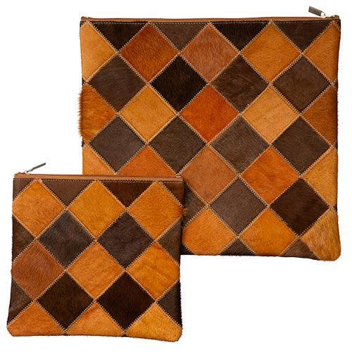 Leather Talit Tefilin Set 36*33cm- Brown