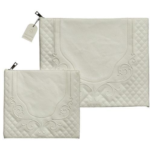 Faux Leather Like Talit - Tefilin Set 36*29 cm with Embroidery