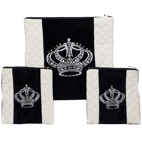 Elegant Velvet Talit & Tefilin "Rashi" 3 Pc. Set with Stones 42*40 Cm