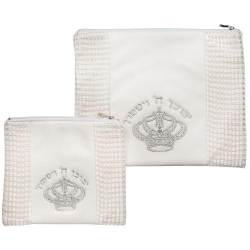 Leather Like Talit & Tefilin Set 36*29 cm- "Net"
