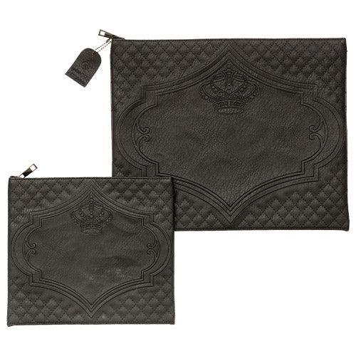Faux Leather Like Talit - Tefilin Set 36*29 cm with Embroidery