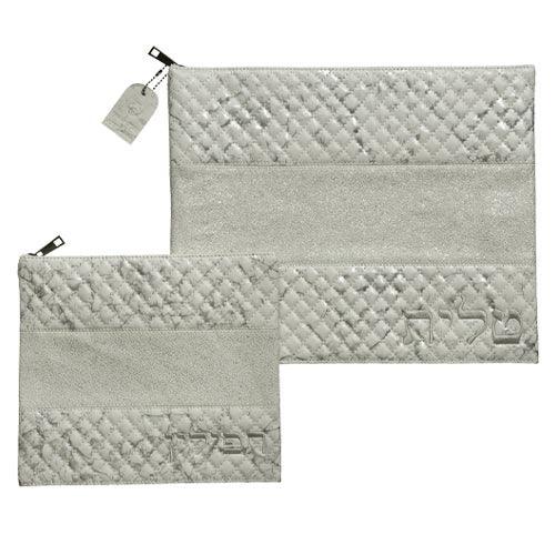 Leather Like Talit - Tefilin Set 36*29 cm with Embroidery