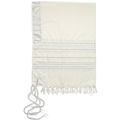 Talit "Mofet" Size 50 – 120*170 cm with White Stripes
